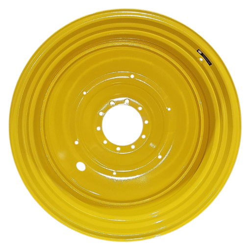 [NTS-154075] 20"W x 42"D, John Deere Yellow 10-Hole Formed Plate , -12.25" Offset