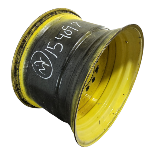 [NTS-154097] 21"W x 32"D, John Deere Yellow 10-Hole Formed Plate , 0.75" Offset