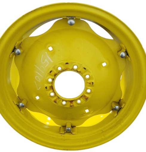 [NTS-154107] 8-Hole Clamp/Loop Style Center for 28" Rim, John Deere Yellow
