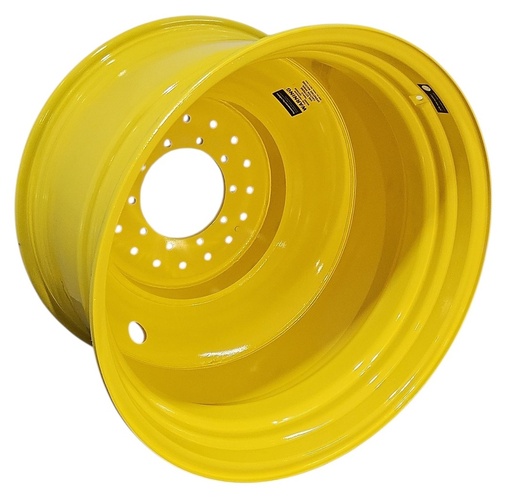 [NTS-154120] 23"W x 38"D, John Deere Yellow 10-Hole Straddle Dual - Inside Main , 15.88" Offset