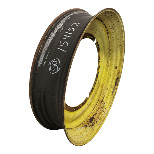 [NTS-154152] 12"W x 50"D, John Deere Yellow 12-Hole Stub Disc , -3.12" Offset