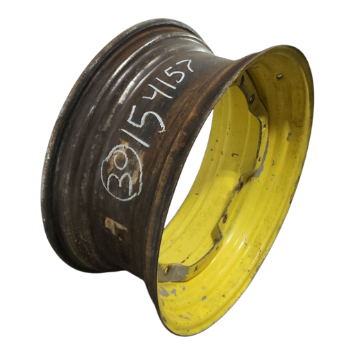 [NTS-154157] 13"W x 30"D, John Deere Yellow 8-Hole Waffle Wheel (Groups of 2 Bolts) , 6.88" Offset