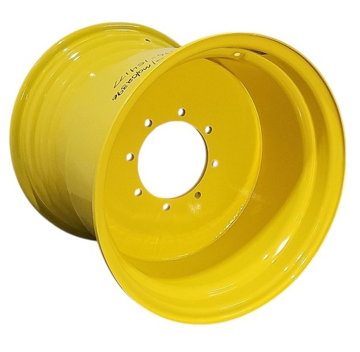 [NTS-154177] 25"W x 26"D, John Deere Yellow 8-Hole Flat Plate , -0.88" Offset