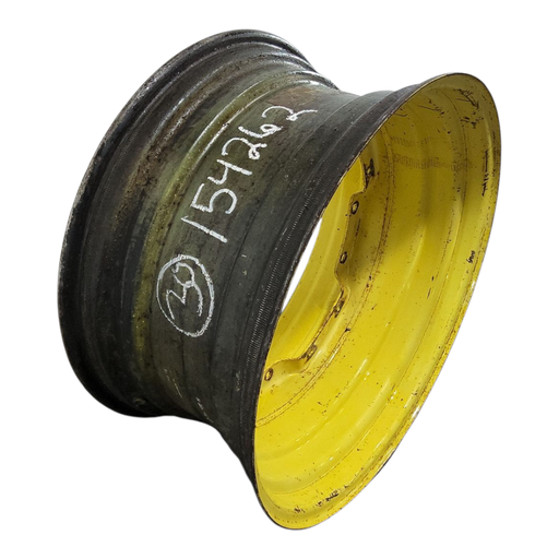 [NTS-154262] 15"W x 30"D, John Deere Yellow 8-Hole Waffle Wheel (Groups of 2 Bolts) , 2.62" Offset