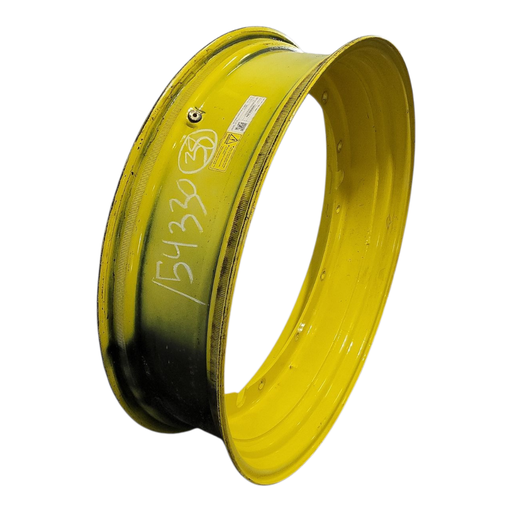 [NTS-154330] 10"W x 38"D, John Deere Yellow 12-Hole Stub Disc , 1.88" Offset