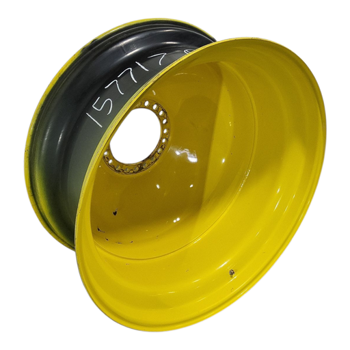 [NTS-157717] 18"W x 42"D, John Deere Yellow 20-Hole Dolly Dual , -15.12" Offset
