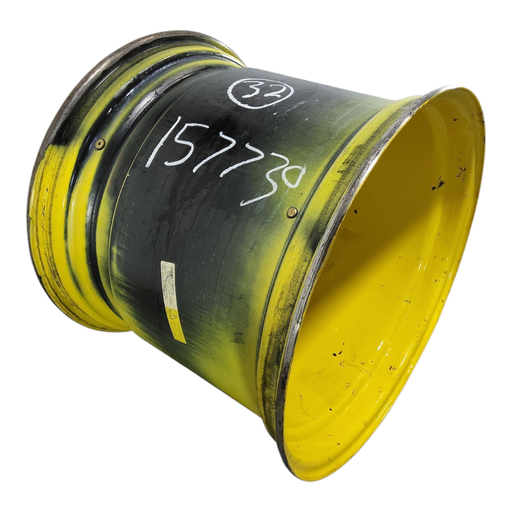 [NTS-157730] 27"W x 32"D, John Deere Yellow 10-Hole Formed Plate , 2.62" Offset
