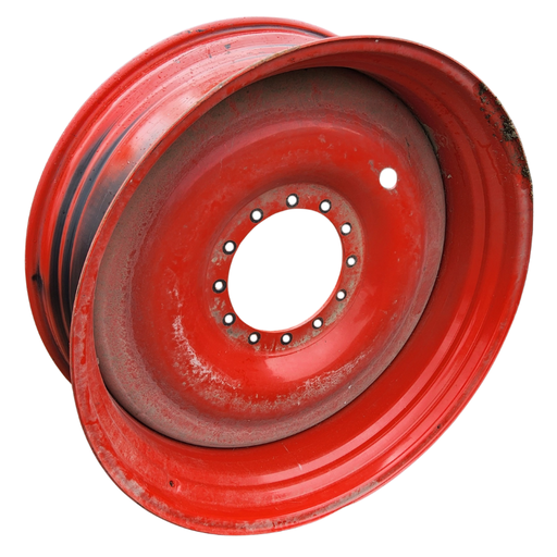 [2651888963] 16"W x 46"D, Fendt/Agco Red 12-Hole Bubble Disc , -2.25" Offset