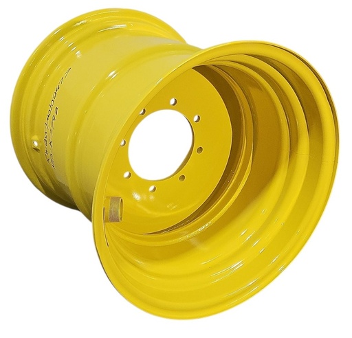 [NTS-157792] 25"W x 26"D, John Deere Yellow 8-Hole Flat Plate , -1" Offset