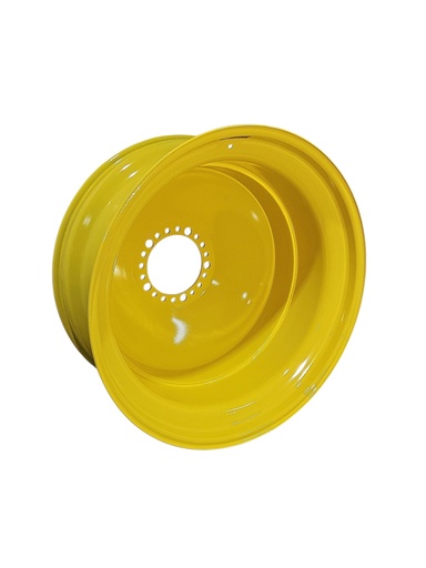 [NTS-157825] 18"W x 42"D, John Deere Yellow 20-Hole Dolly Dual , -15" Offset