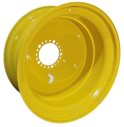 [NTS-157825] 18"W x 42"D, John Deere Yellow 20-Hole Dolly Dual , -15" Offset
