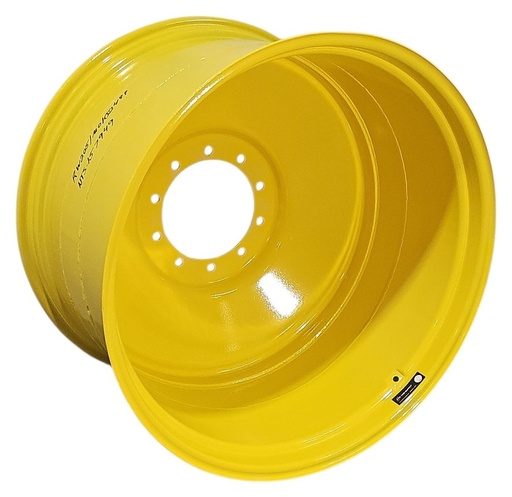 [NTS-157949] 23"W x 38"D, John Deere Yellow 10-Hole Formed Plate , -11.12" Offset