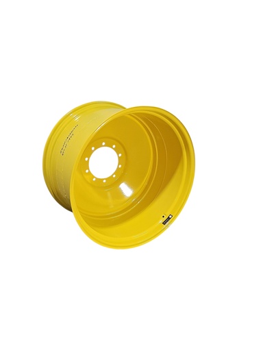 [NTS-157949] 23"W x 38"D, John Deere Yellow 10-Hole Formed Plate , -11.12" Offset