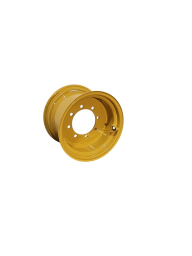 [NTS-157965] 14"W x 20"D, John Deere Construction Yellow 8-Hole Flat Plate , 0.5" Offset