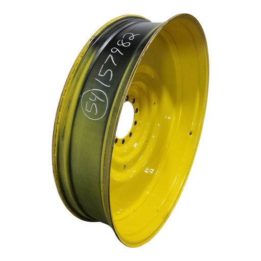 [NTS-157982] 12"W x 54"D, John Deere Yellow 10-Hole Formed Plate , -9.25" Offset