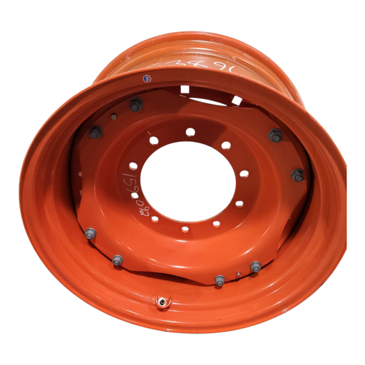 [NTS-159092] 10-Hole Waffle Disc (Groups of 2 Bolts) Center for 28"-30" Rim, Kubota Orange