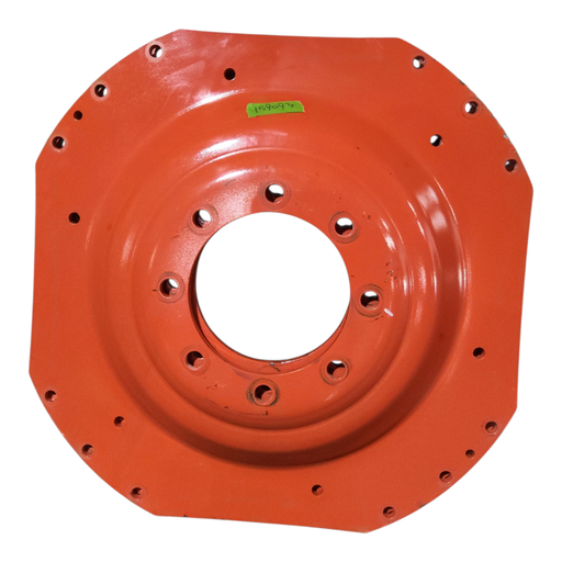 [NTS-159093] 8-Hole Waffle Disc (Groups of 3 Bolts) Center for 38"-54" Rim, Kubota Orange