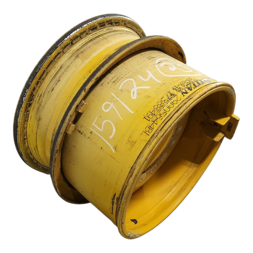 [NTS-159124] 17"W x 25"D, John Deere Construction Yellow 16-Hole 3 Piece Formed Plate , 4" Offset