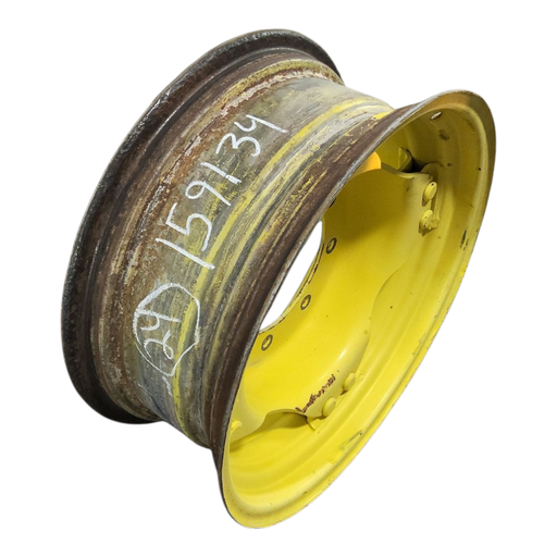 [NTS-159134] 10"W x 24"D, John Deere Yellow 8-Hole Rim with Clamp/U-Clamp (groups of 2 bolts)