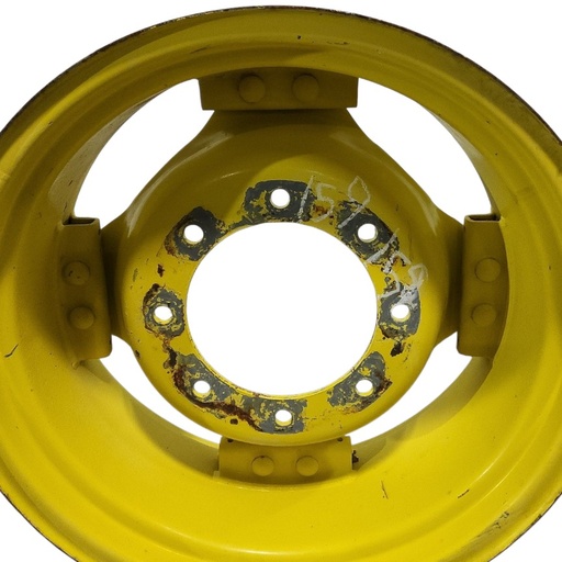 [NTS-159159] 8-Hole Clamp/Loop Style (groups of 2 bolts) Center for 24" Rim, John Deere Yellow