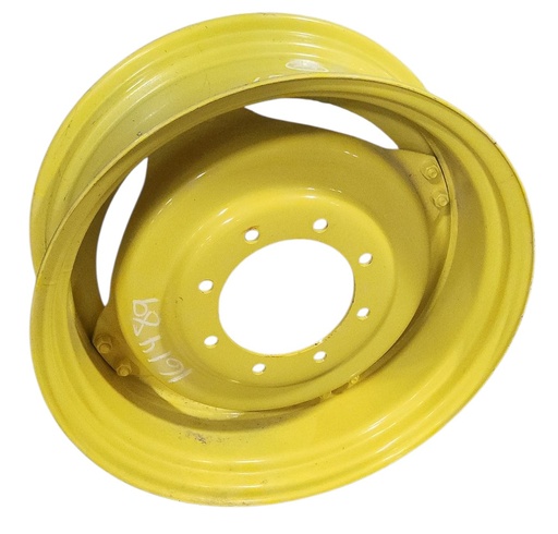 [NTS-159201] 10"W x 28"D, John Deere Yellow 8-Hole Stub Disc (groups of 2 bolts) , 1.94" Offset