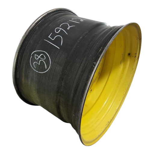 [NTS-159212] 25"W x 38"D, John Deere Yellow 12-Hole Stub Disc , -0.25" Offset 25"W x 38"D, John Deere Yellow 12-Hole Stub Disc , -0.25" Offset 800/70R38 GY 70% on 12bolt stub disc