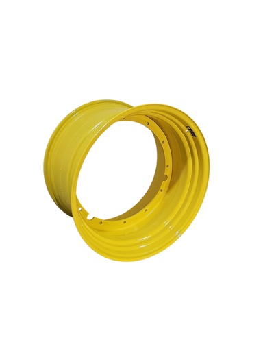[NTS-161468] 23"W x 42"D, John Deere Yellow 10-Hole Formed Plate , -13.88" Offset