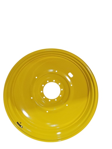 [NTS-161469] 16"W x 46"D, John Deere Yellow 10-Hole Formed Plate , -6.75" Offset