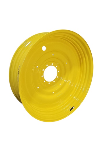 [NTS-161473] 15"W x 50"D, John Deere Yellow 10-Hole Formed Plate , -6.69" Offset