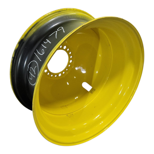 [NTS-161479] 18"W x 42"D, John Deere Yellow 20-Hole Dolly Dual , -15.12" Offset