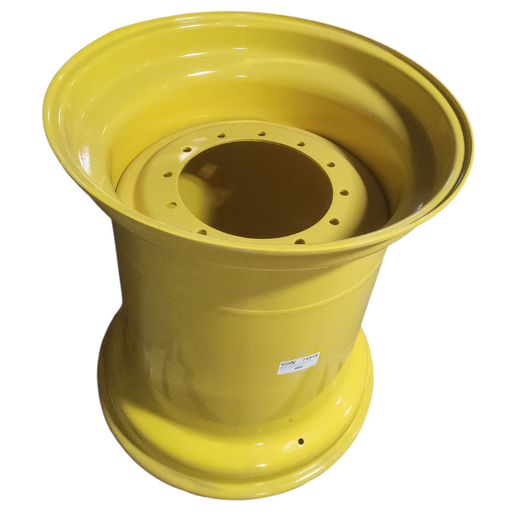 [75818] 36"W x 32"D, John Deere Yellow 12-Hole Formed Plate , -9.75" Offset