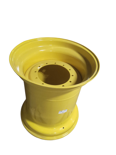 [75818] 36"W x 32"D, John Deere Yellow 12-Hole Formed Plate , -9.75" Offset