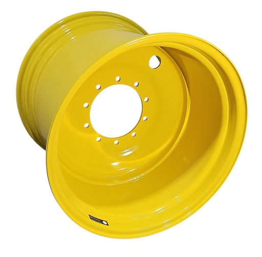 [NTS-161672] 27"W x 32"D, John Deere Yellow 10-Hole Formed Plate , 2.88" Offset