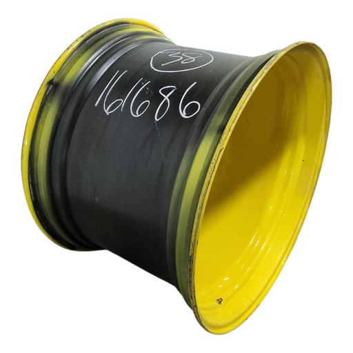 [NTS-161686] 27"W x 38"D, John Deere Yellow 10-Hole Formed Plate , -11.12" Offset