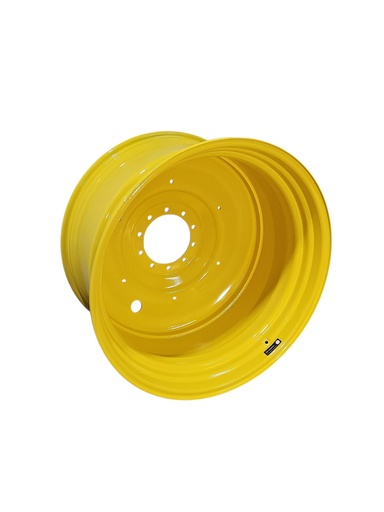 [NTS-161698] 23"W x 42"D, John Deere Yellow 10-Hole Formed Plate , -13.25" Offset
