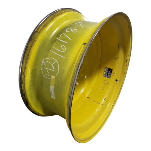 [NTS-161787] 18"W x 42"D, John Deere Yellow 10-Hole Dolly Dual-Outside , -13.38" Offset