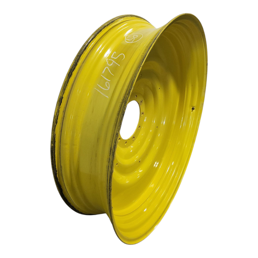 [NTS-161795] 12"W x 50"D, John Deere Yellow 10-Hole Formed Plate , -6.5" Offset