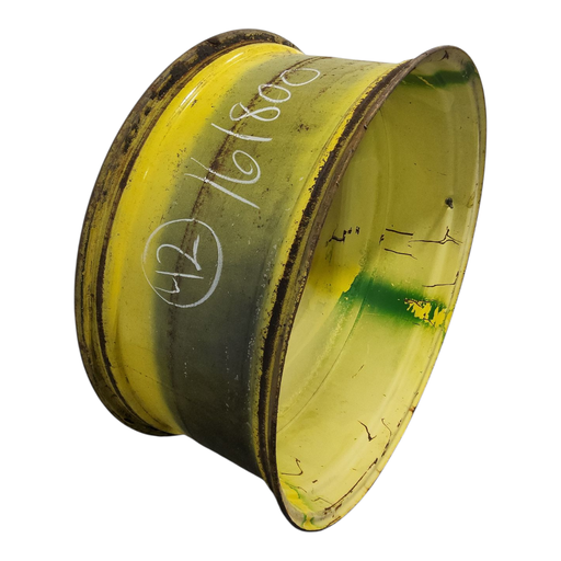 [NTS-161800] 18"W x 42"D, John Deere Yellow 10-Hole Formed Plate , -8.88" Offset