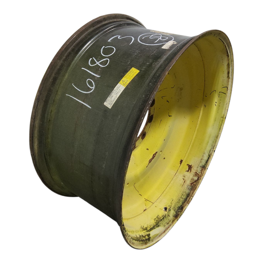 [NTS-161803] 18"W x 38"D, John Deere Yellow 10-Hole Formed Plate , -3.25" Offset