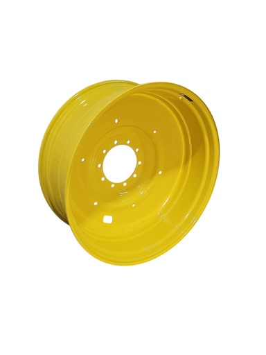 [NTS-161812] 16"W x 42"D, John Deere Yellow 10-Hole Formed Plate , -7.81" Offset