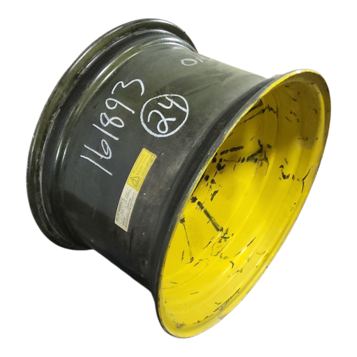 [NTS-161893] 15"W x 24"D, John Deere Yellow 8-Hole Formed Plate , 0.62" Offset