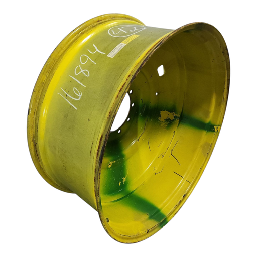 [NTS-161894] 18"W x 42"D, John Deere Yellow 10-Hole Formed Plate , -8.88" Offset