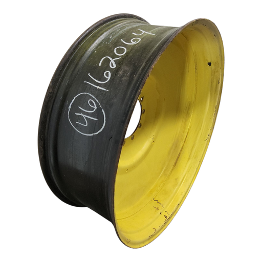 [NTS-162064] 16"W x 46"D, John Deere Yellow 10-Hole Formed Plate , -6.88" Offset