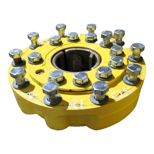 [NTS-162105] 10-Hole Wedg-Lok OE Style, 4.72" (120.02mm) axle, John Deere Yellow 10-Hole Wedg-Lok OE Style, 4.72" (120.02mm) axle, John Deere Yellow 10bolt dual hubs