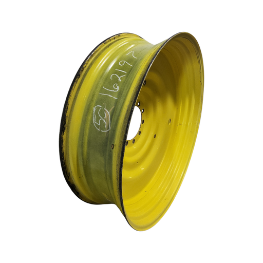 [NTS-162197] 15"W x 50"D, John Deere Yellow 10-Hole Formed Plate , -6.62" Offset