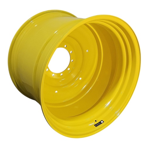 [NTS-162225] 27"W x 38"D, John Deere Yellow 10-Hole Formed Plate , -11.31" Offset