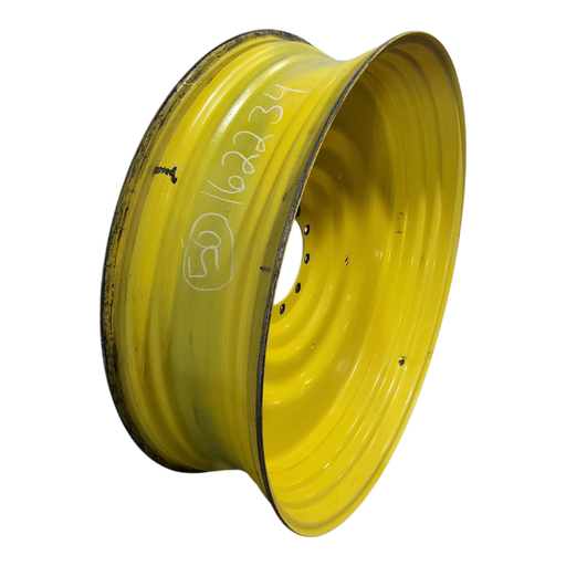 [NTS-162234] 15"W x 50"D, John Deere Yellow 10-Hole Formed Plate , -6.62" Offset