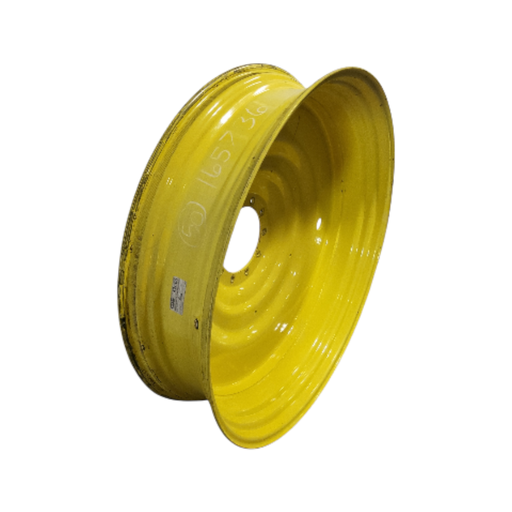 [NTS-165736] 12"W x 50"D, John Deere Yellow 10-Hole Formed Plate , -9.25" Offset