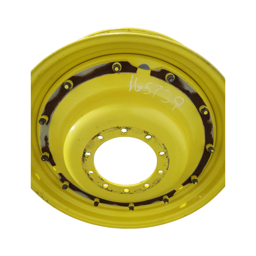 [NTS-165739] 10-Hole Stub Disc Center for 38"-54" Rim, John Deere Yellow