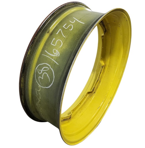 [NTS-165754] 12"W x 38"D, John Deere Yellow 12-Hole Waffle Wheel (Groups of 3 bolts)